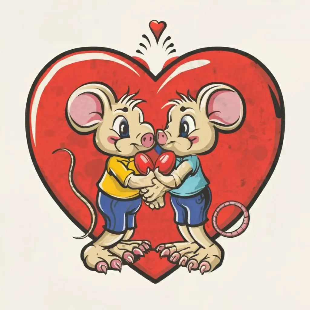 LOGO-Design-For-Heartfelt-Hugs-Endearing-Mouse-and-Stuffed-Pig-Embrace-Inside-a-Vibrant-Heart