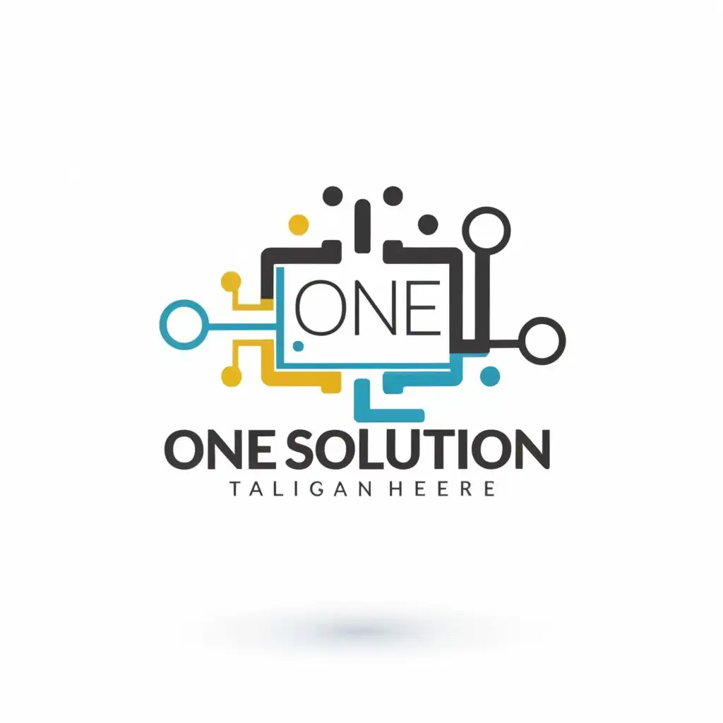 logo, Technology, with the text "One Solution", typography, be used in Technology industry
