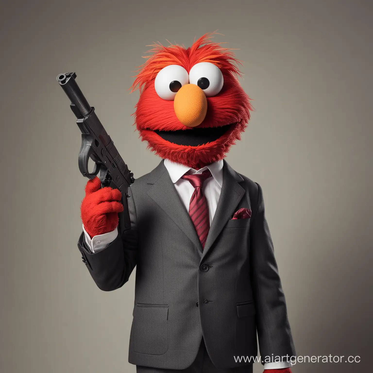 Charismatic-Elmo-in-a-Suit-with-Gun