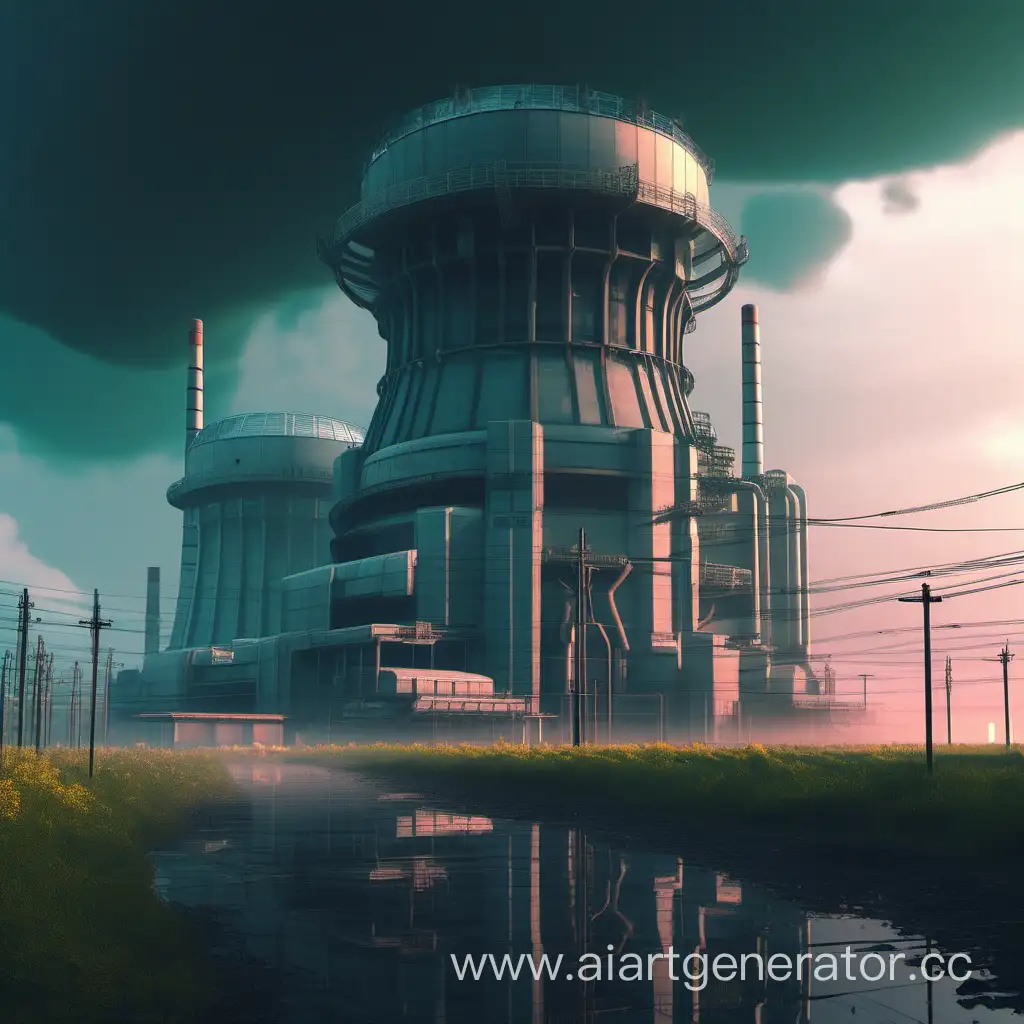 Futuristic-Cyberpunk-Nuclear-Power-Plant