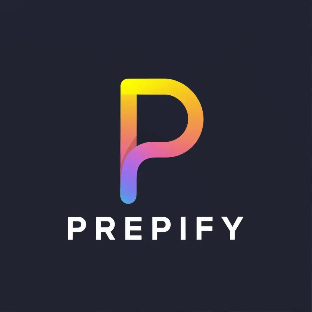 a logo design,with the text "Prepify", main symbol:P,Moderate,be used in Technology industry,clear background