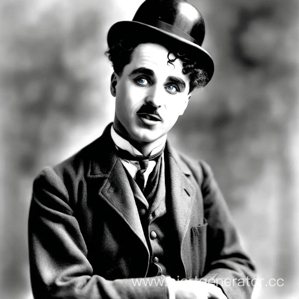 Vintage-Charlie-Chaplin-Performing-Comedic-Sketch