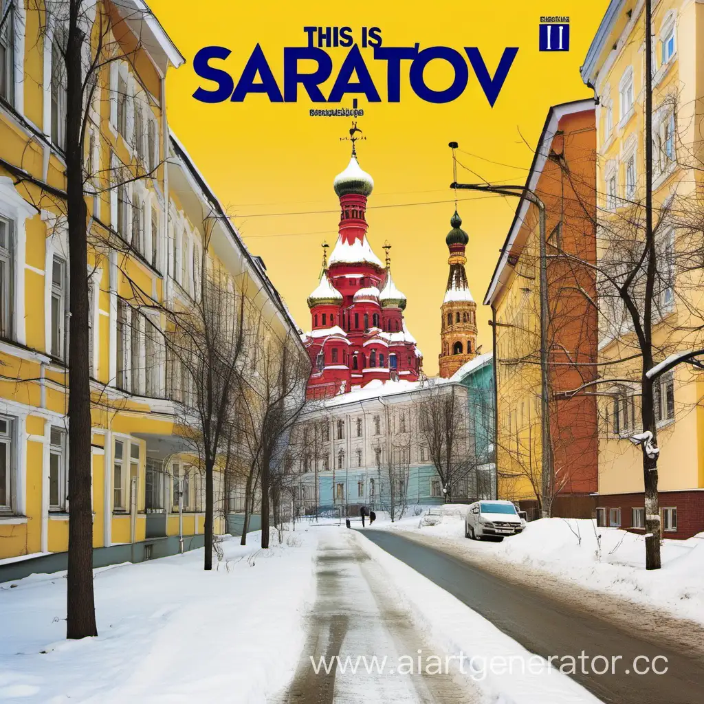Обложка журнала "Это Саратова" на русском языке
без текста
