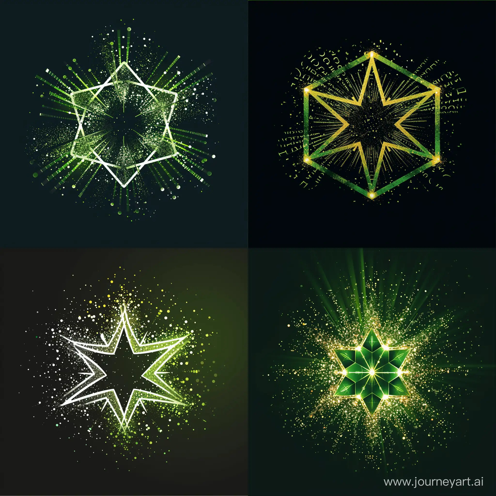 Smart-and-Green-City-Logo-Delta-Particle-Octagonal-Star