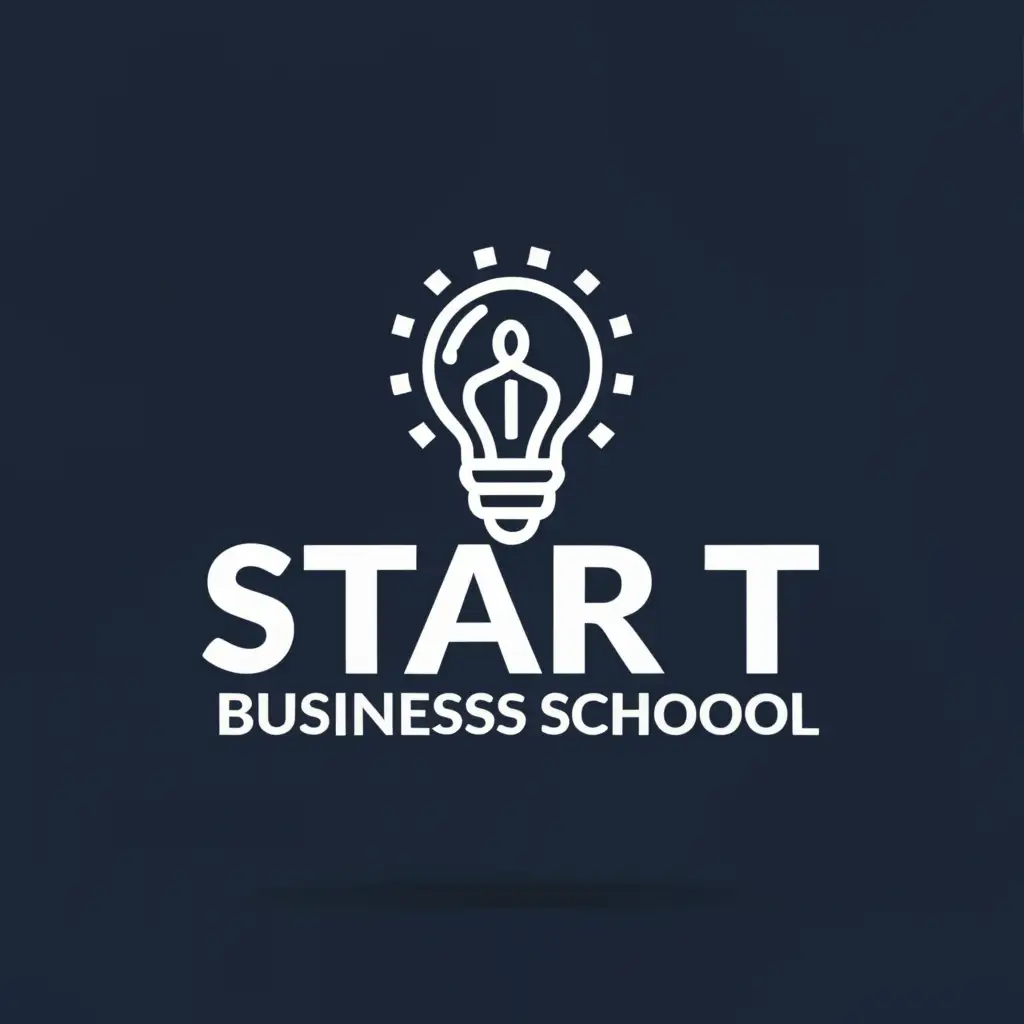 a logo design,with the text "Start Business School", main symbol:Lightbulb,Moderate,be used in Sports Fitness industry,clear background
