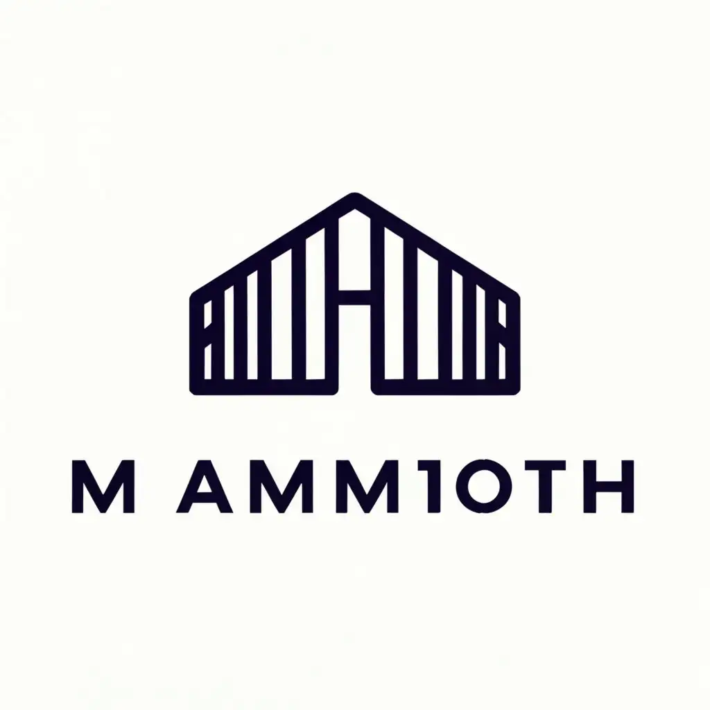 a logo design,with the text "mammoth", main symbol:Warehouse,complex,be used in Legal industry,clear background