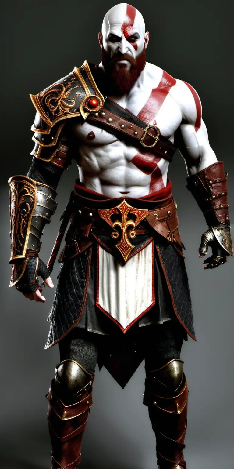 Kratos wearing knights templar armor