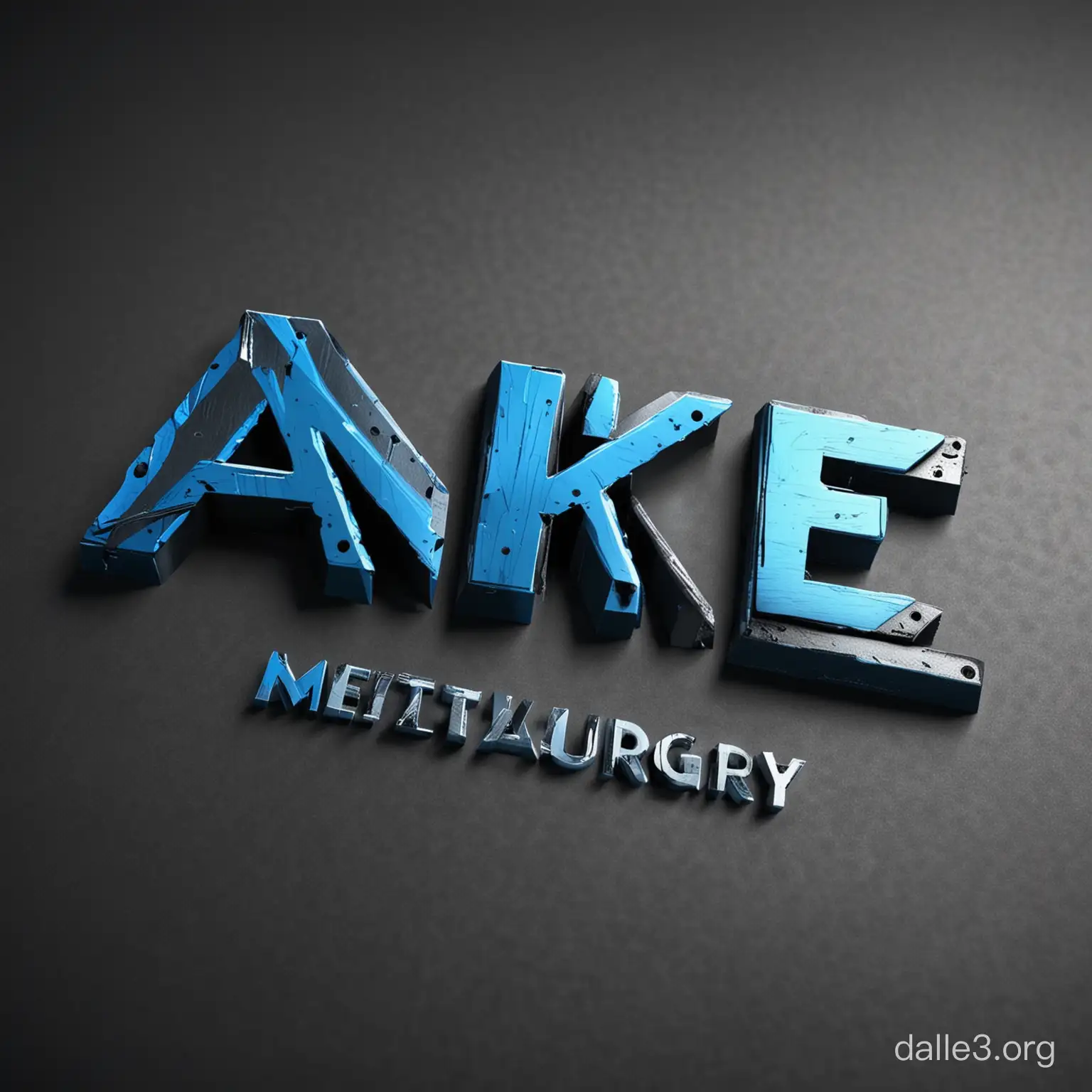 Anke Metallurgy Logo Intelligent Design with Futuristic Metallic ...