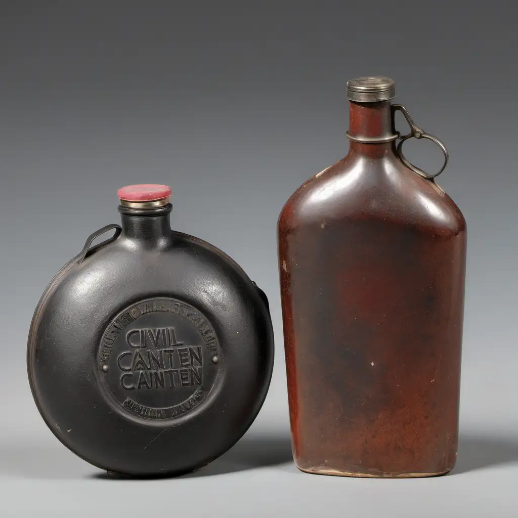 Historical Civil War Canteen and Flask Reproduction for Collectors