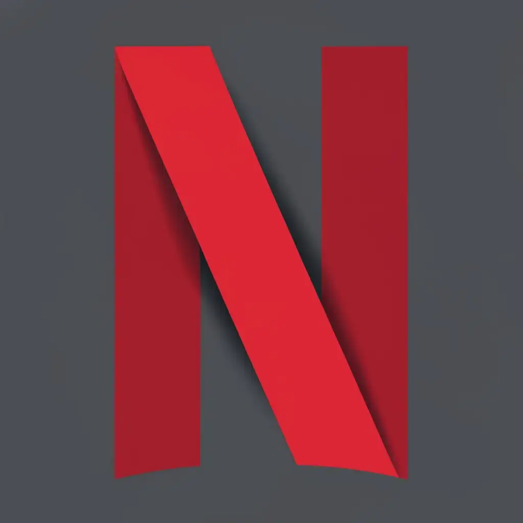 logo, N, with the text "NetFlixus", typography, be used in Entertainment industry