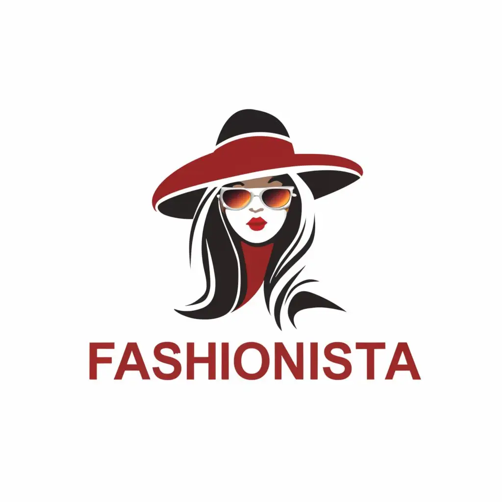 a logo design,with the text "Fashionista", main symbol:woman,Moderate,be used in Retail industry,clear background