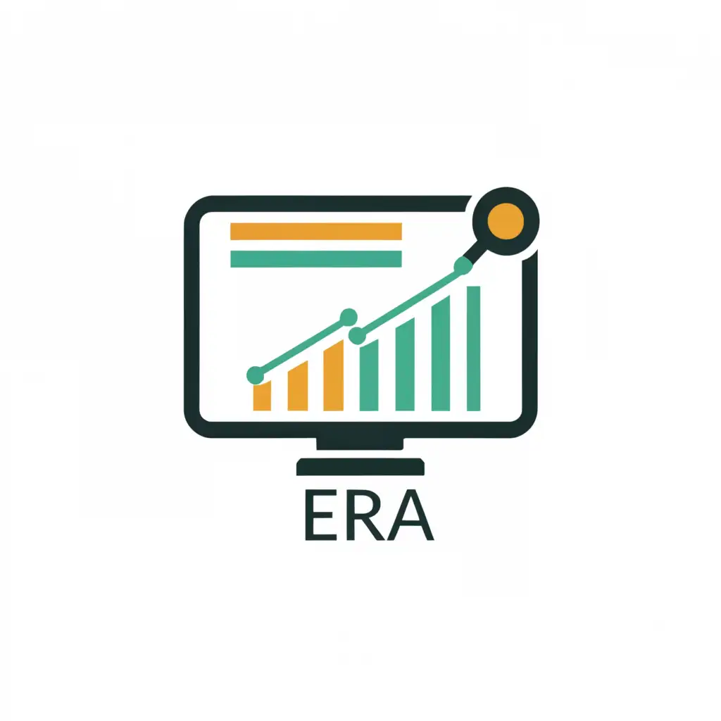 a logo design,with the text "ERA", main symbol:Enterprise Reporting & Analytics,Moderate,be used in Internet industry,clear background