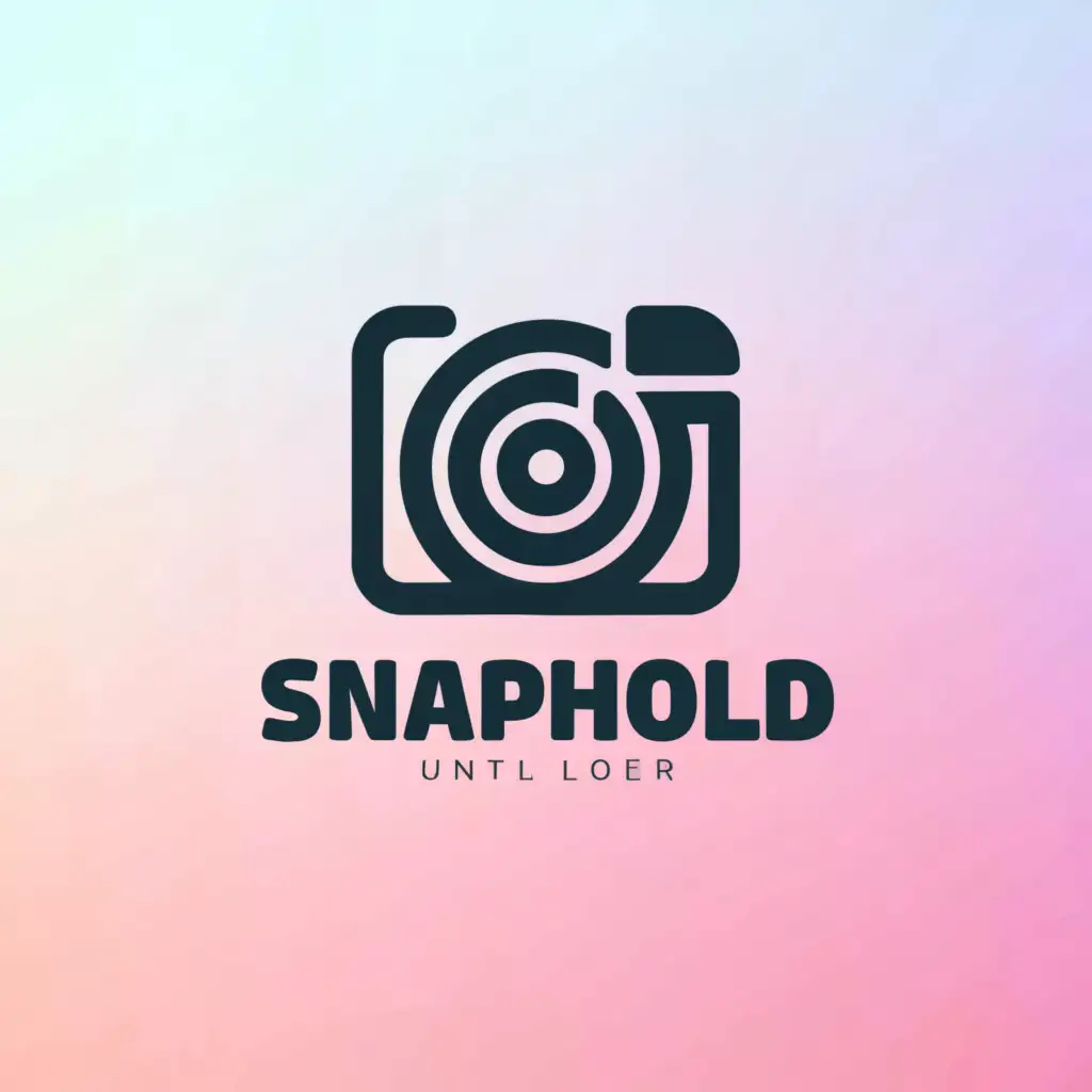 a logo design,with the text "SnapHold", main symbol:Snapshots Held Until Later Date, a photo taking application that will capture your best moment during an event, all the photo's will be published after the event so everyone can enjoy them together,Minimalistic,be used in Internet industry,clear background