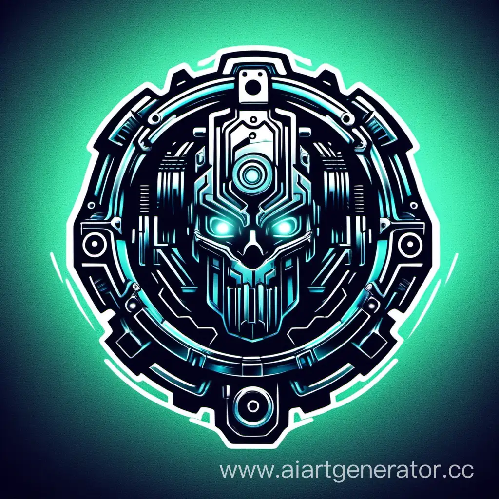 Cyberpunk-Automotive-Engine-Logo-Design