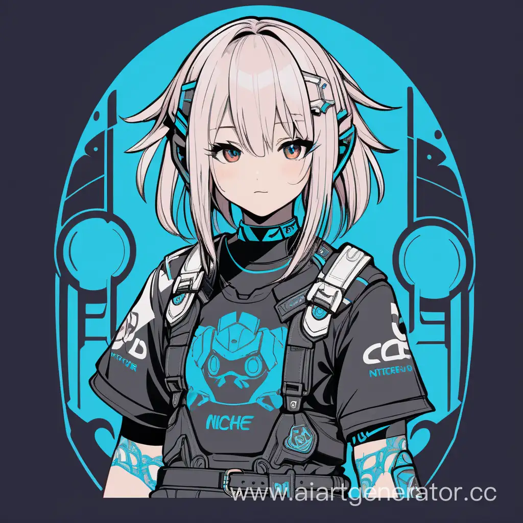 Niche vector t-shirt top niche anime style, cute, character design, anime, 4k, trending, hd, detailed, intricate, sharp focus, by jeremy mann, artstation, by fiona staples and
