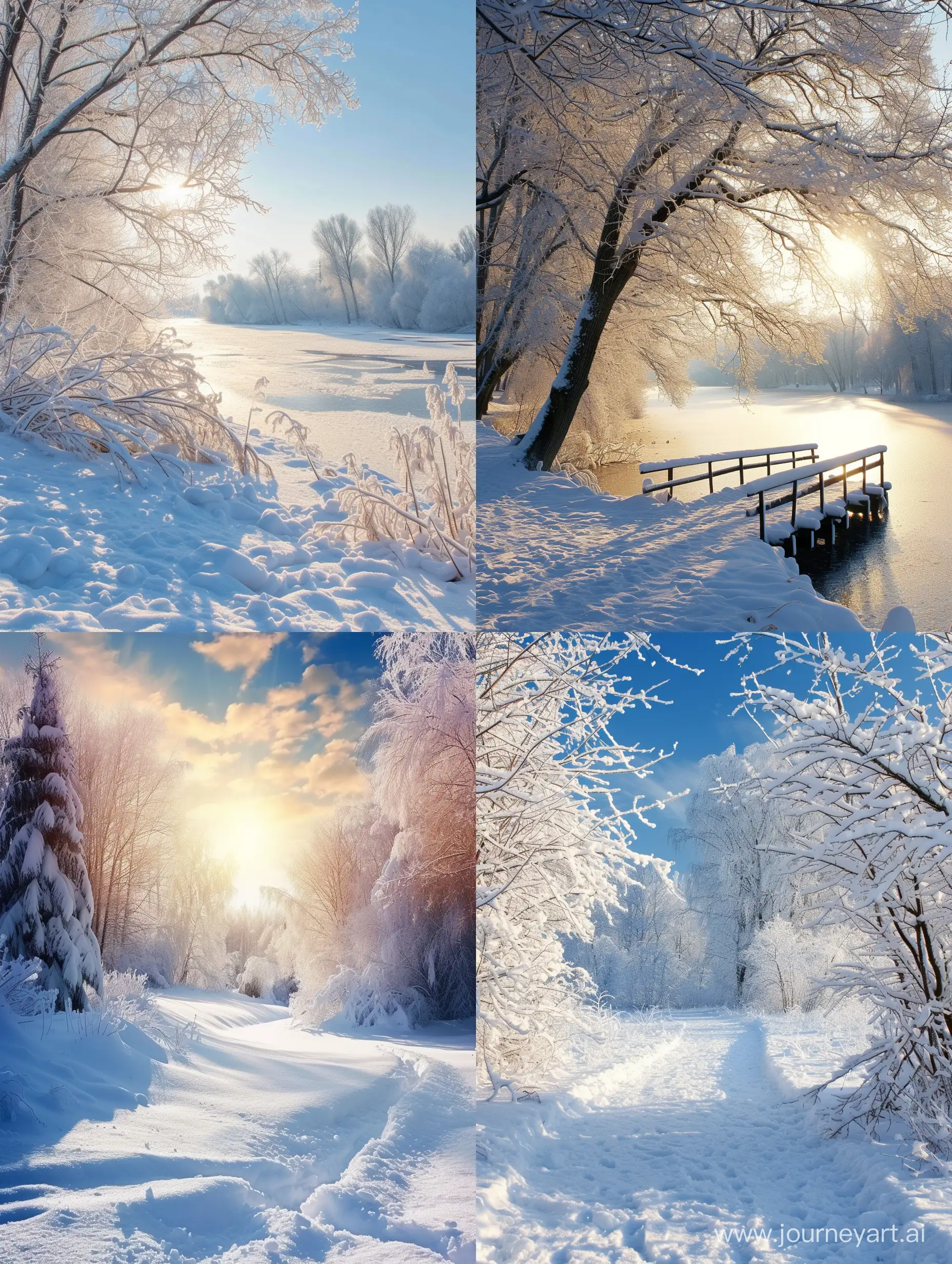 winter february nature background