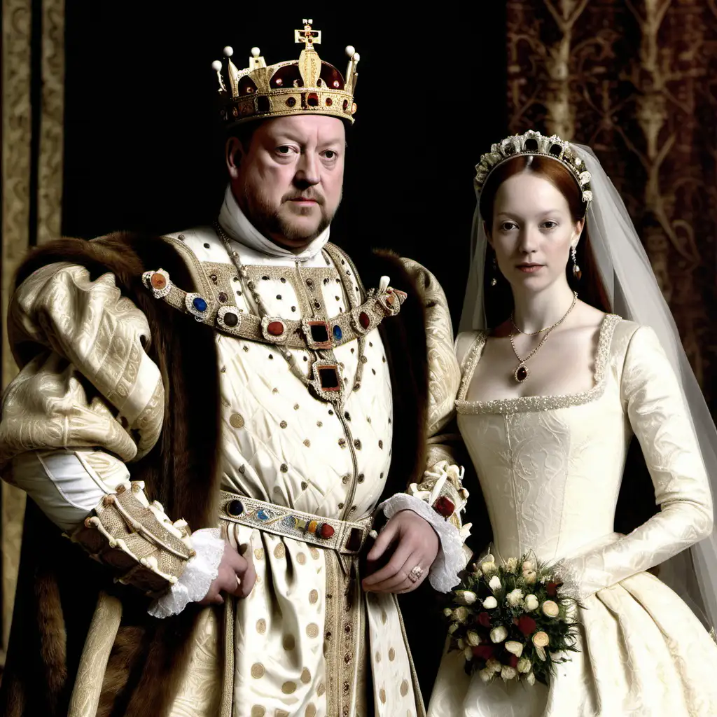 King Henry VIII Wedding Portrait with Queen Juana Seymour