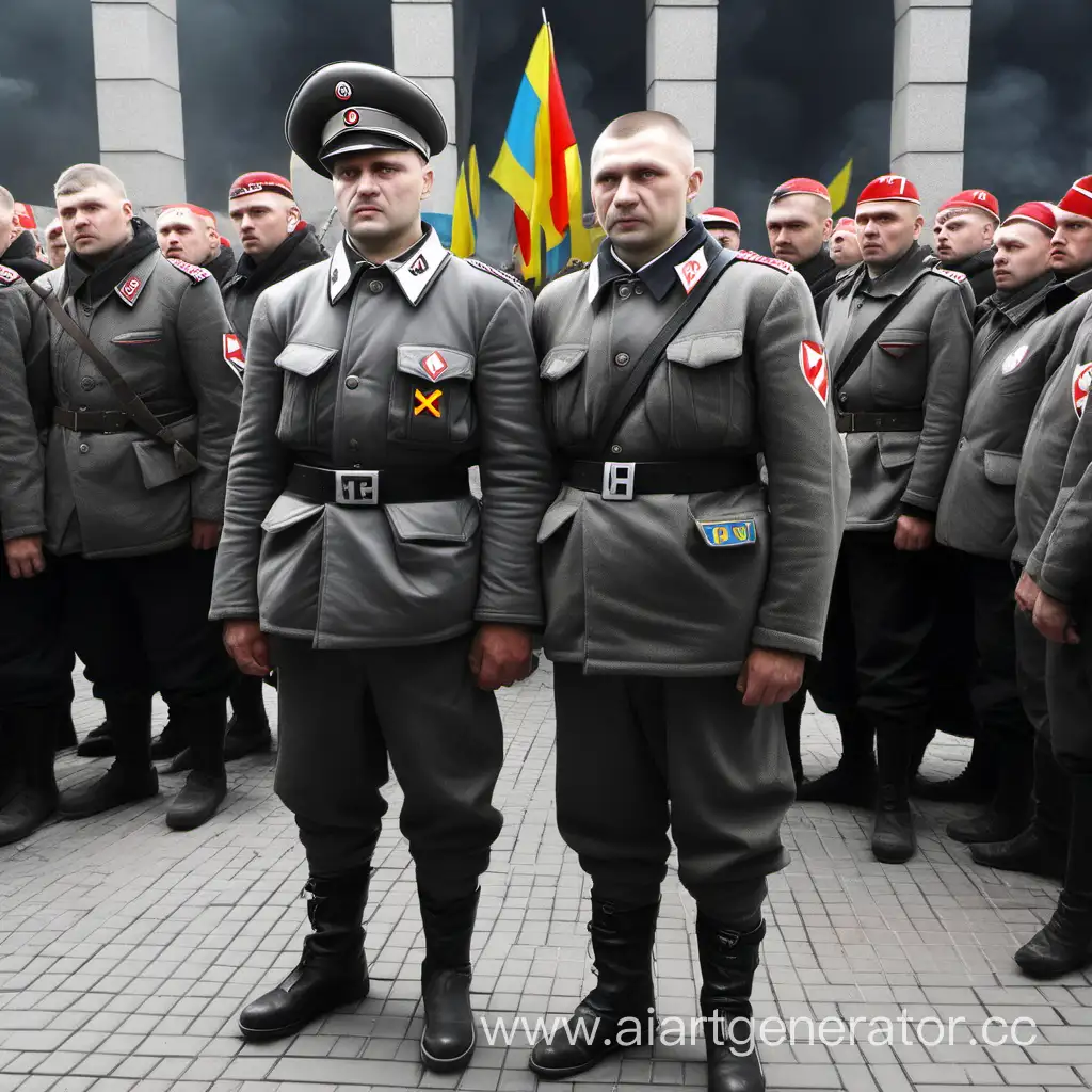 Ordinary-Ukrainian-Nazi-Soldiers-Marching-in-Formation