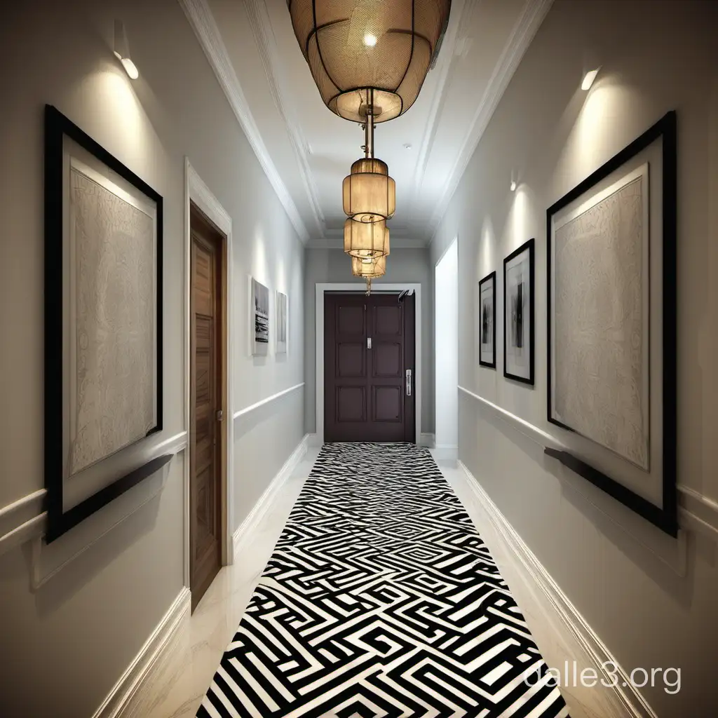 hallway design, creative picture