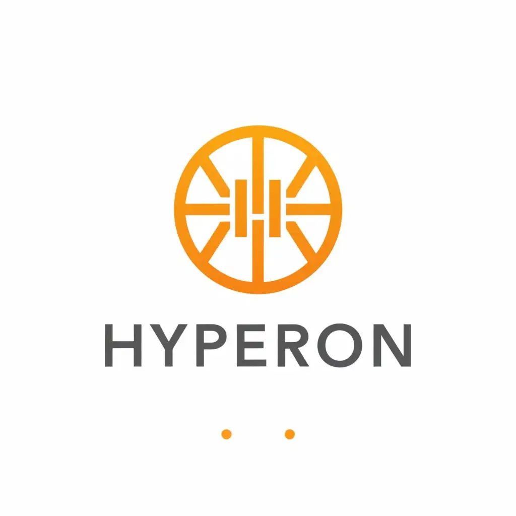 a logo design,with the text "Hyperion", main symbol:Greek sun in circle, Greek style, representing light and sun, icon style,Minimalistic,be used in Technology industry,clear background
