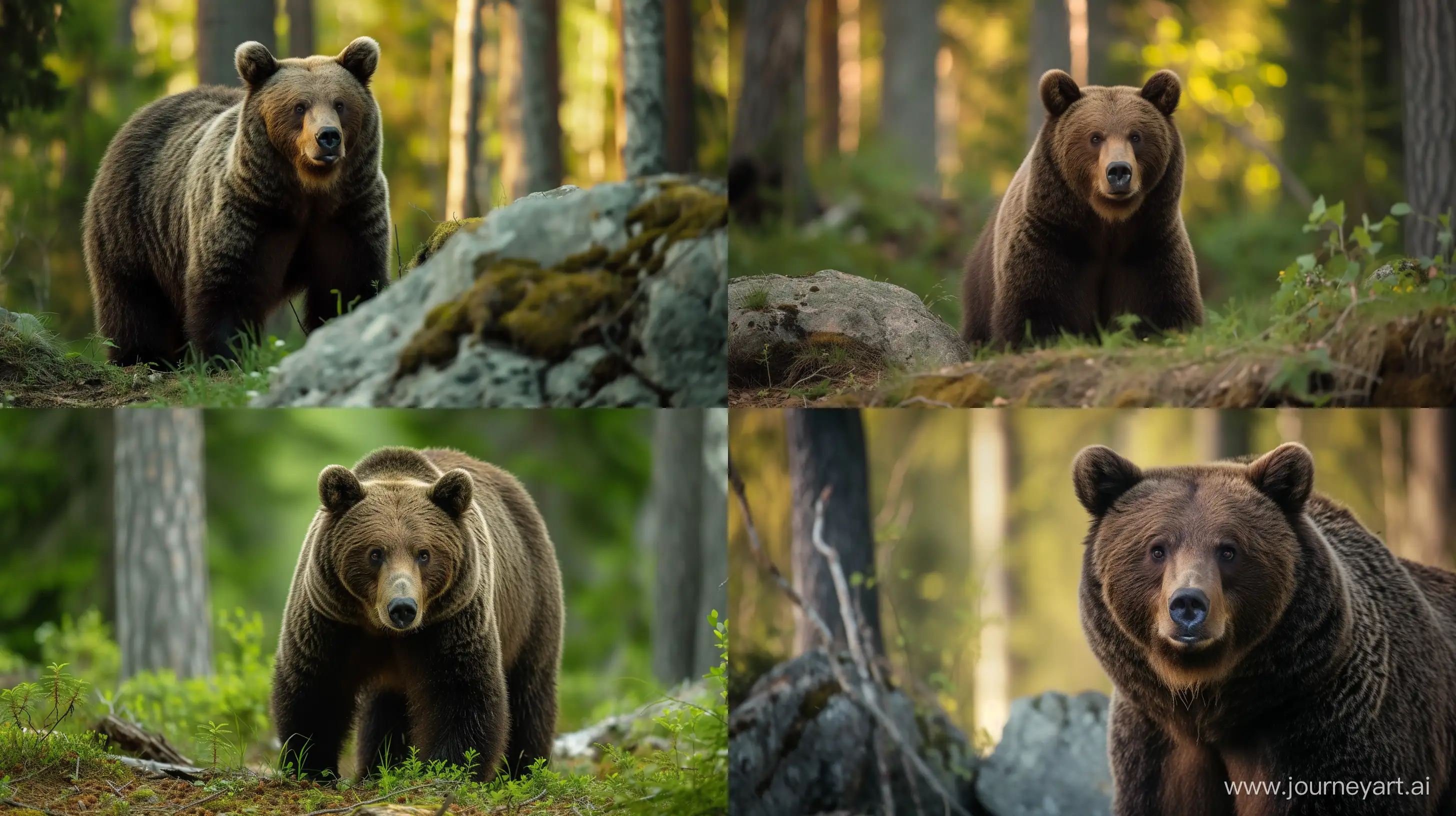 Curious-Bear-in-Natural-Forest-Habitat