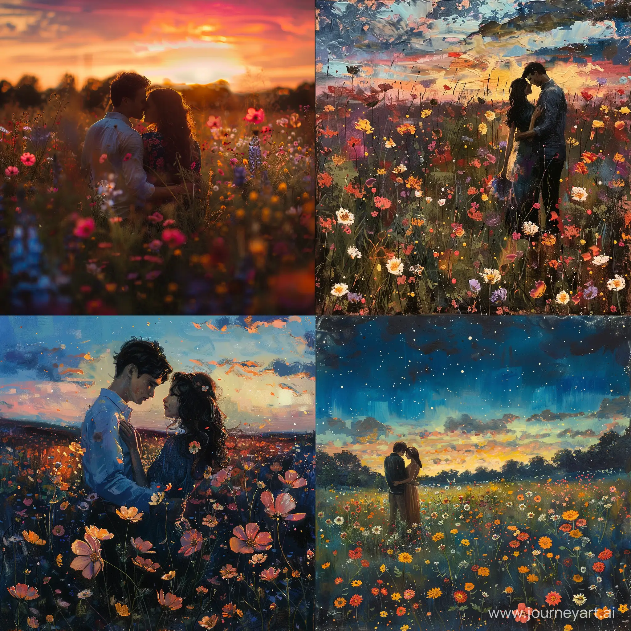A love that is as comfortable as a field of flowers in the evening