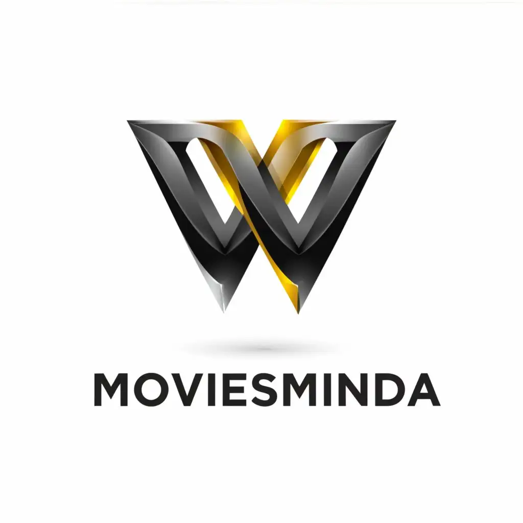 a logo design,with the text "MoviesMinda", main symbol:MM,Moderate,be used in Entertainment industry,clear background