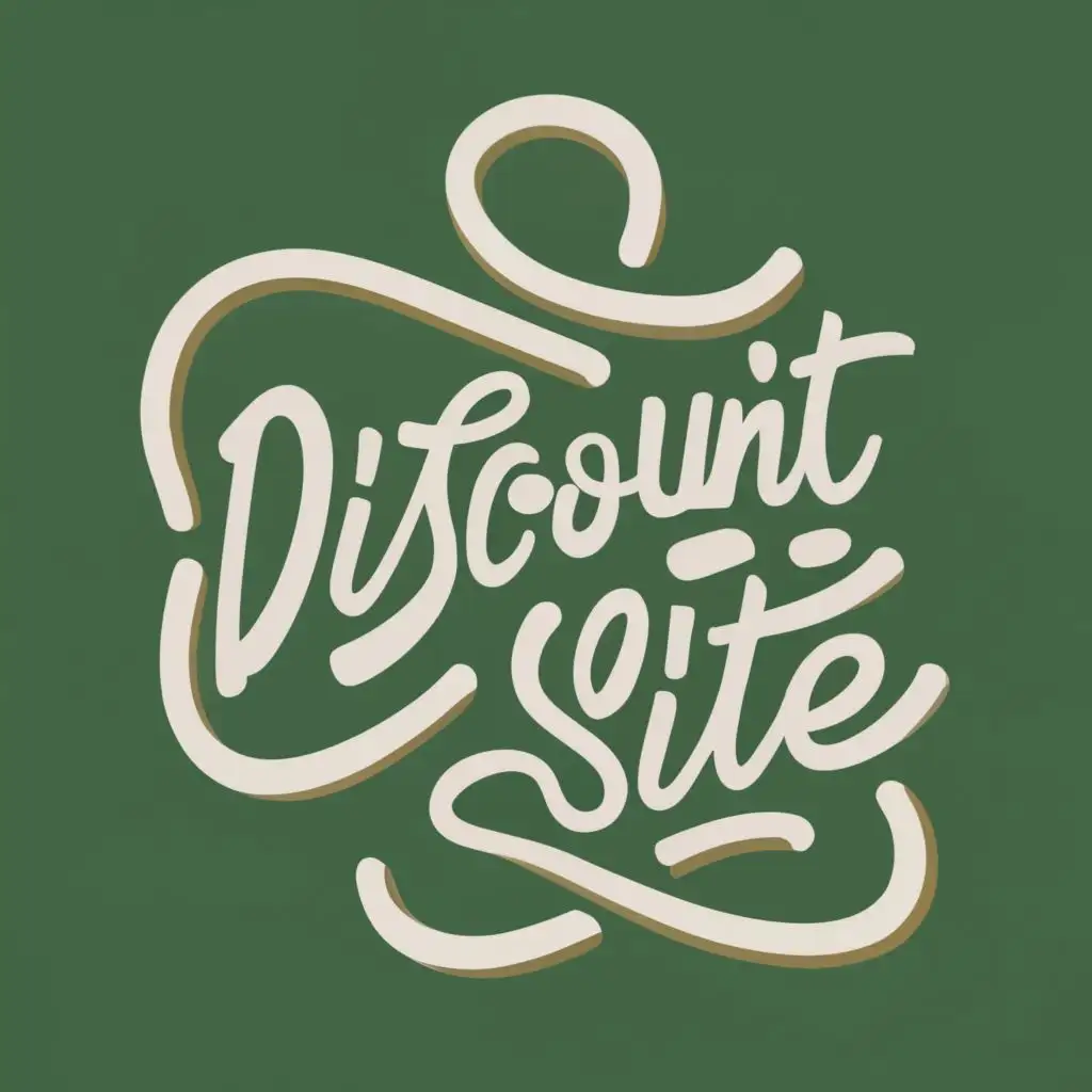 logo, %%, with the text "DiscountSite", typography