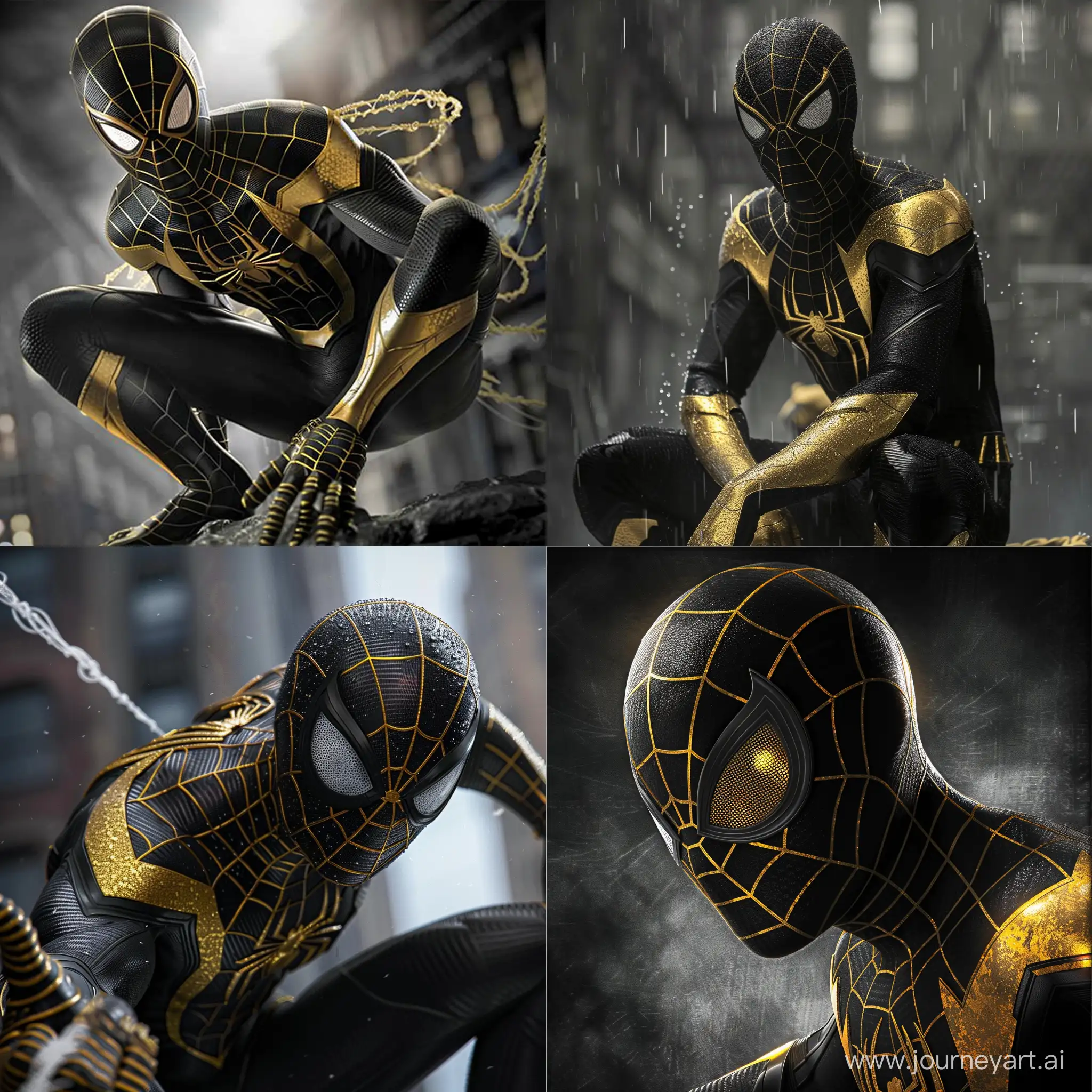 Spider Man in Black And Gold dvd movie 