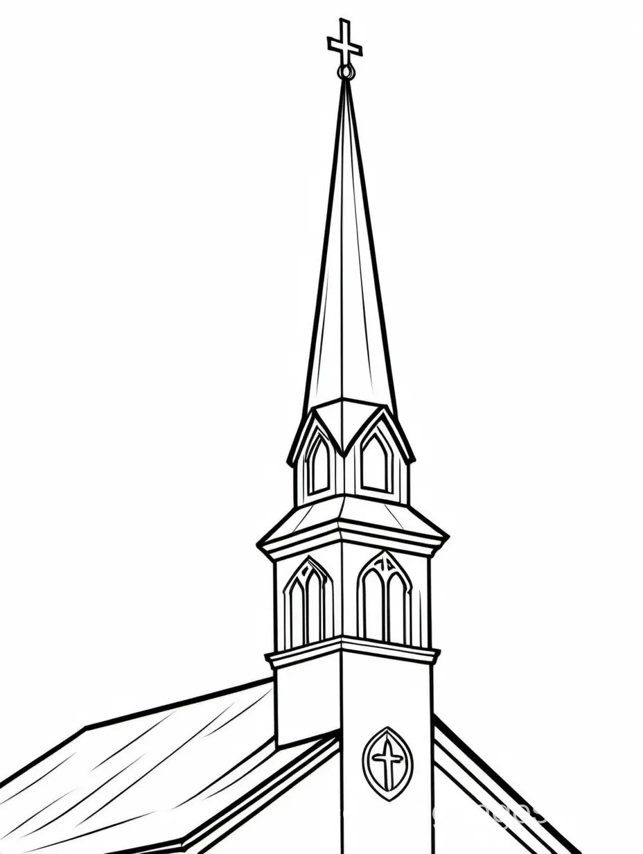 Simple-Church-Steeple-Coloring-Page-for-Kids
