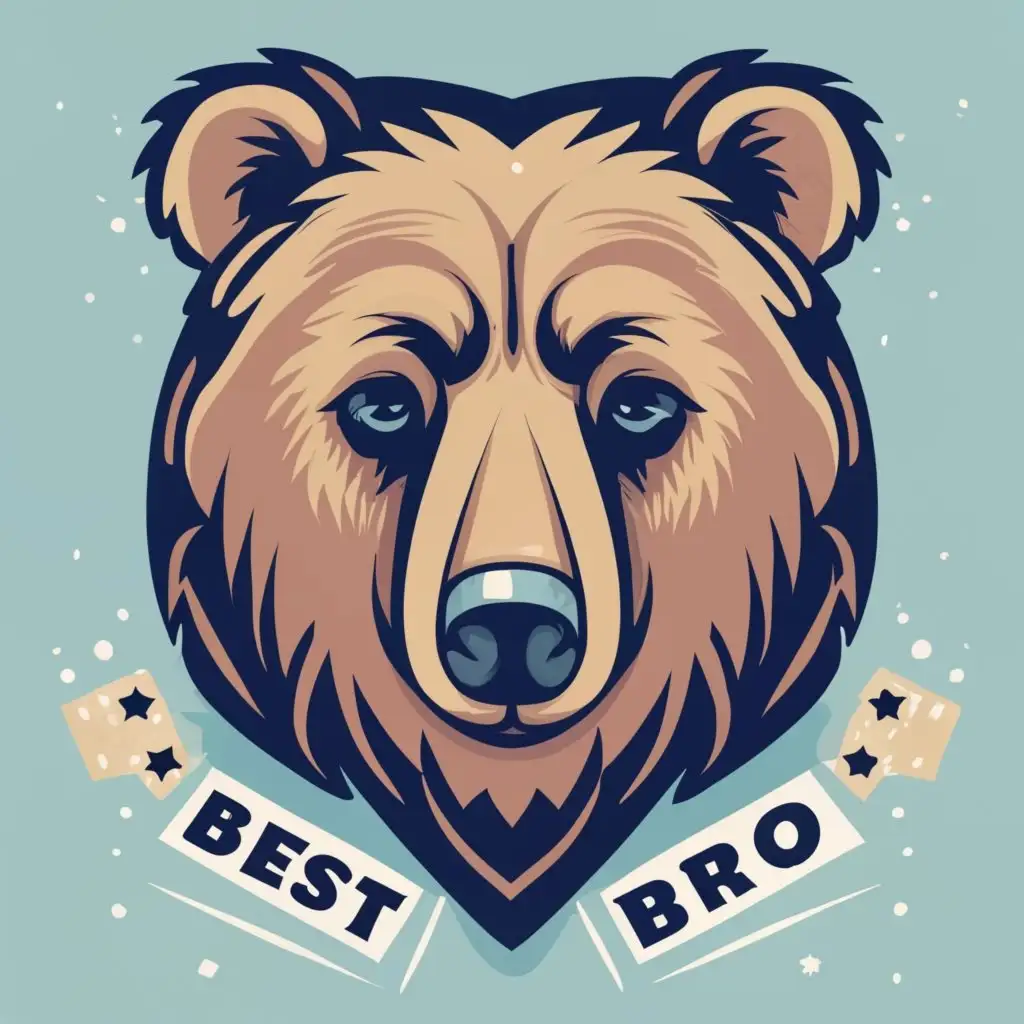 logo, bear, with the text "Best bro", typography, be used in Animals Pets industry