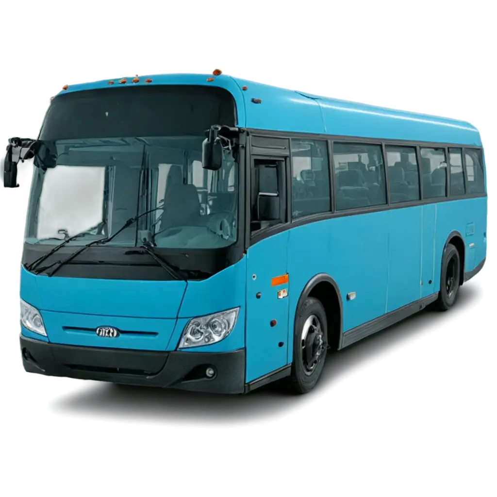 blue color bus
