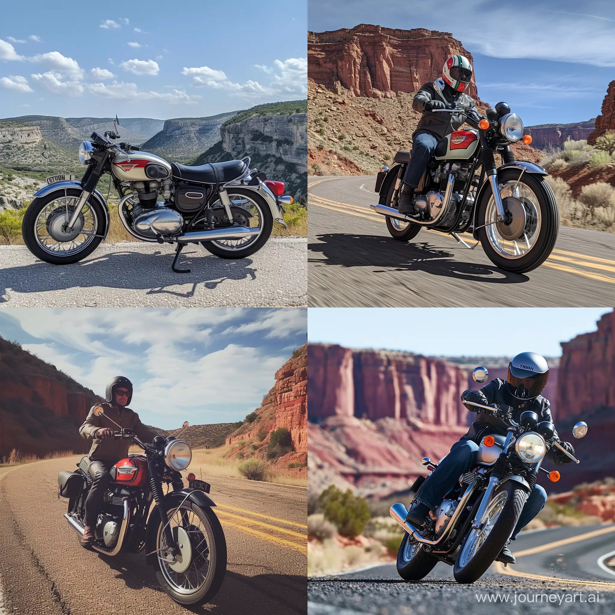 Scenic-Triumph-Motorcycle-Ride-through-Texas-Canyons