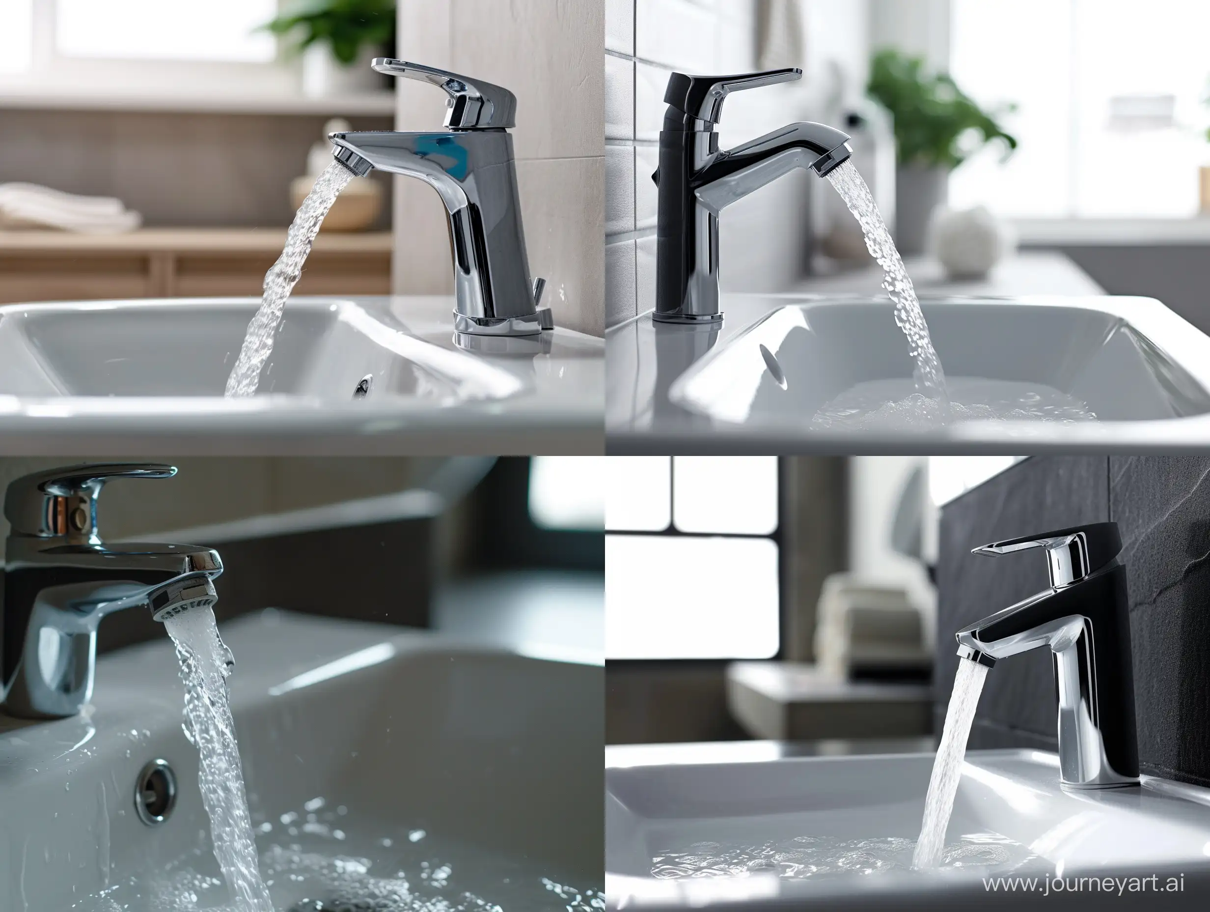 Flowing-Water-from-Side-View-Aesthetic-Sink-Scene
