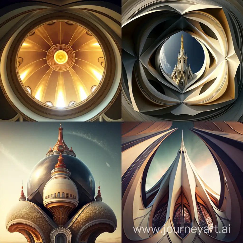 Majestic-Church-Dome-Resembling-a-Space-Rocket