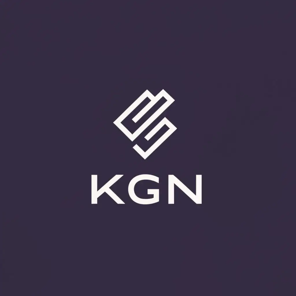 a logo design,with the text "KGN", main symbol:>>>,Minimalistic,be used in Internet industry,clear background