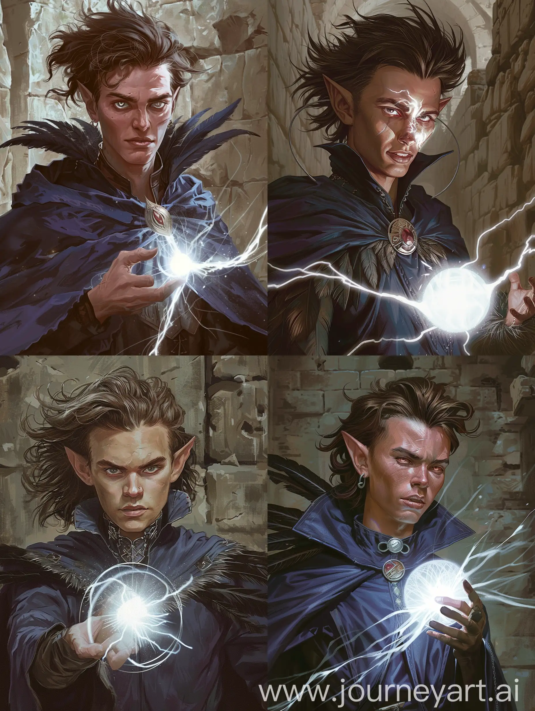 Young-Human-Mage-Conjuring-Lightning-Spell-in-Ancient-Ruins