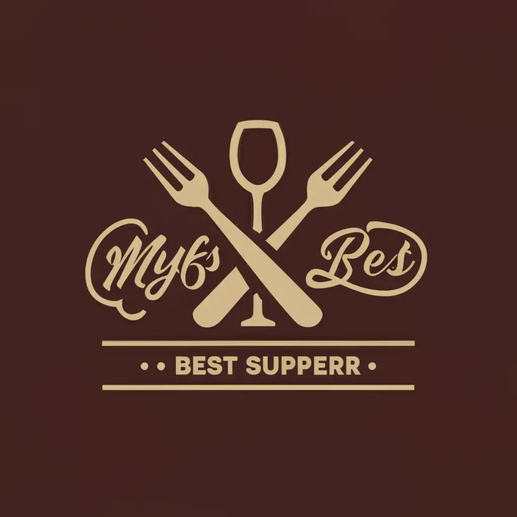 a logo design,with the text "MYF's Best Supper", main symbol:Food and drinks,Moderate,be used in Restaurant industry,clear background