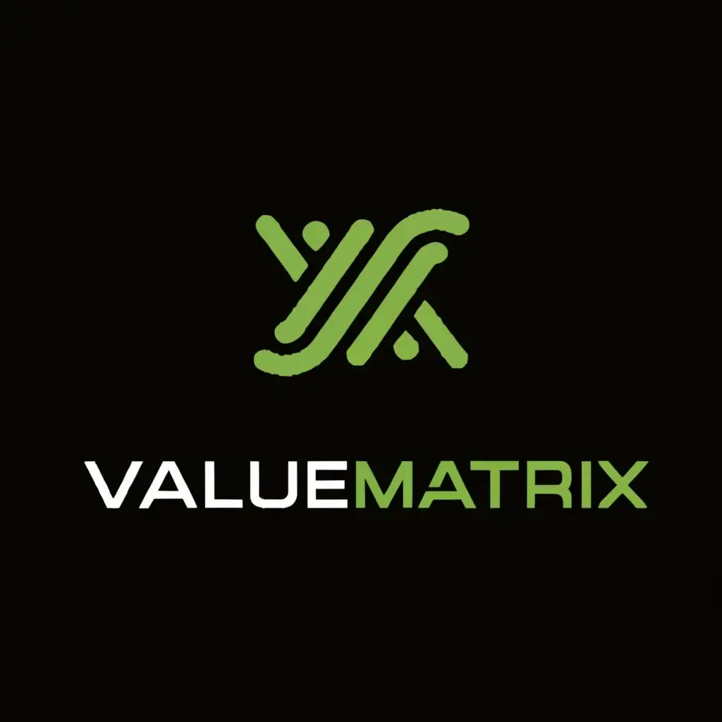 a logo design,with the text "ValueMatrix", main symbol:Maximizing Value, Optimizing Results,Moderate,clear background