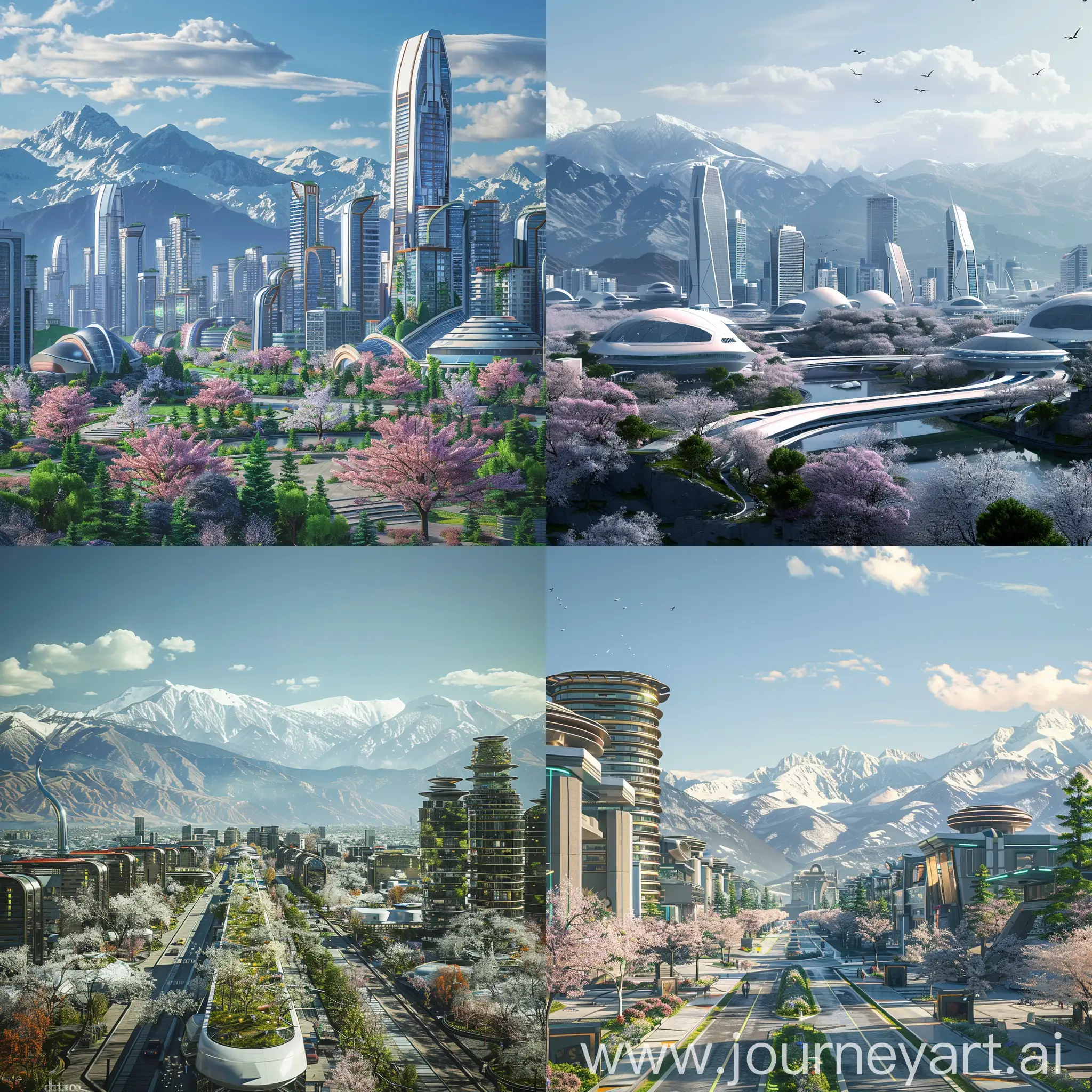 Futuristic-Cityscape-Clean-Architecture-and-Mountain-Backdrop