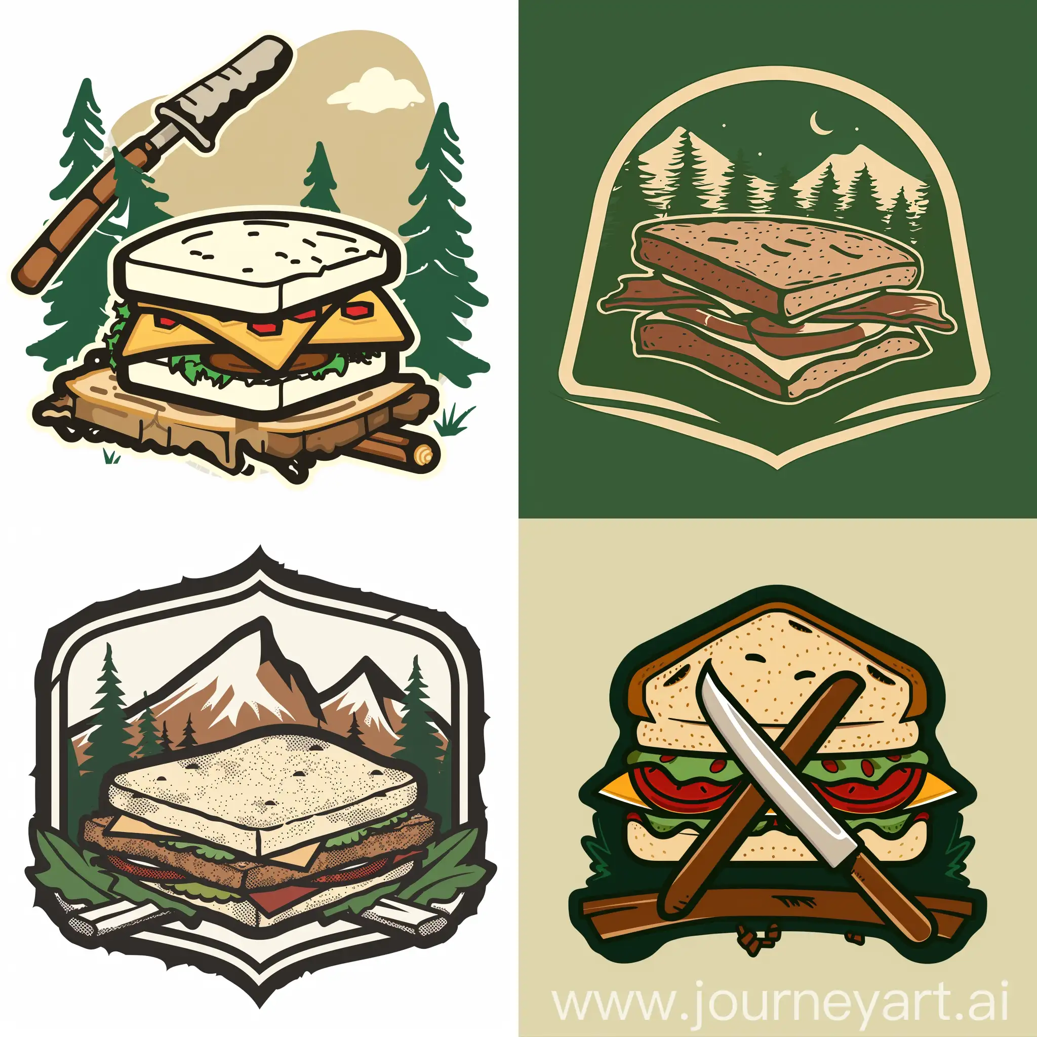 a logo for a sandwich and hiking club