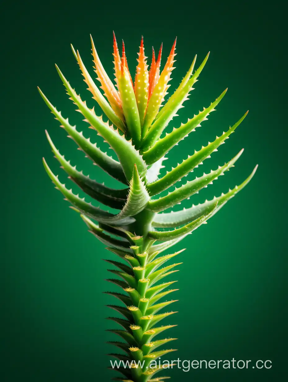 Vibrant-Aloe-Succotrina-Flower-in-High-Resolution-Against-Green-Background