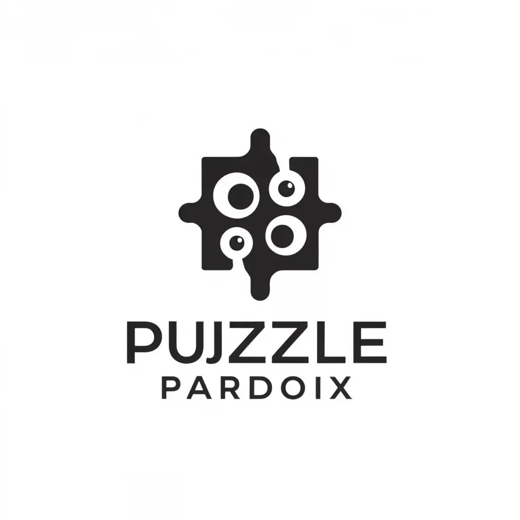 a logo design,with the text "Puzzle paradox", main symbol:Unsolved Mystery Cases,Moderate,be used in Entertainment industry,clear background