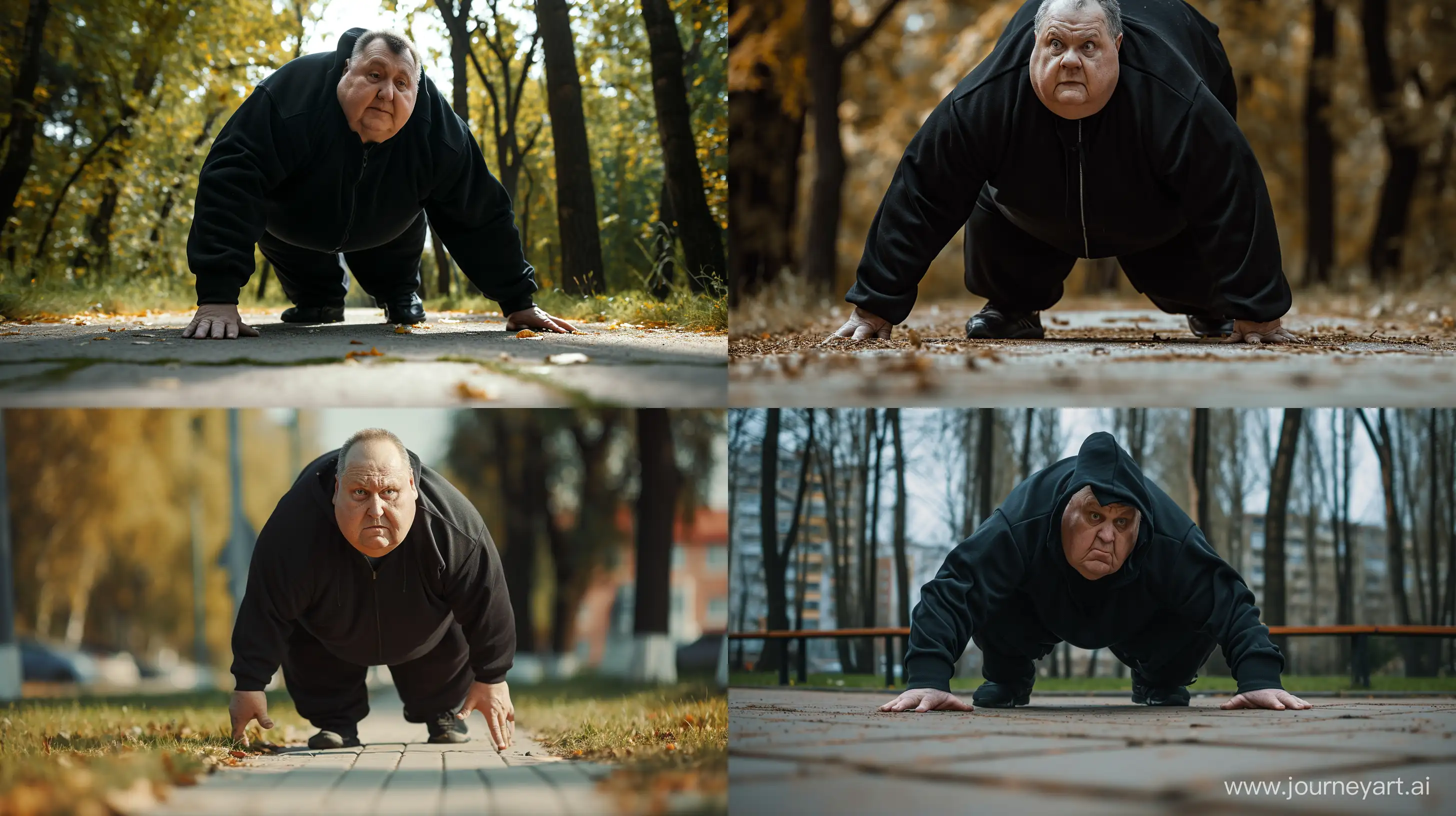 Active-Senior-in-Outdoor-Exercise-70YearOld-Man-in-Black-Tracksuit