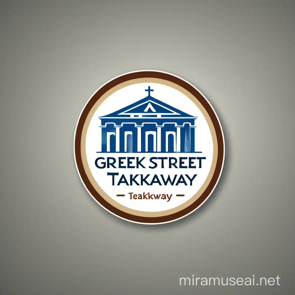 Authentic GreekSTreet Logo for Savory Takeaway Delights