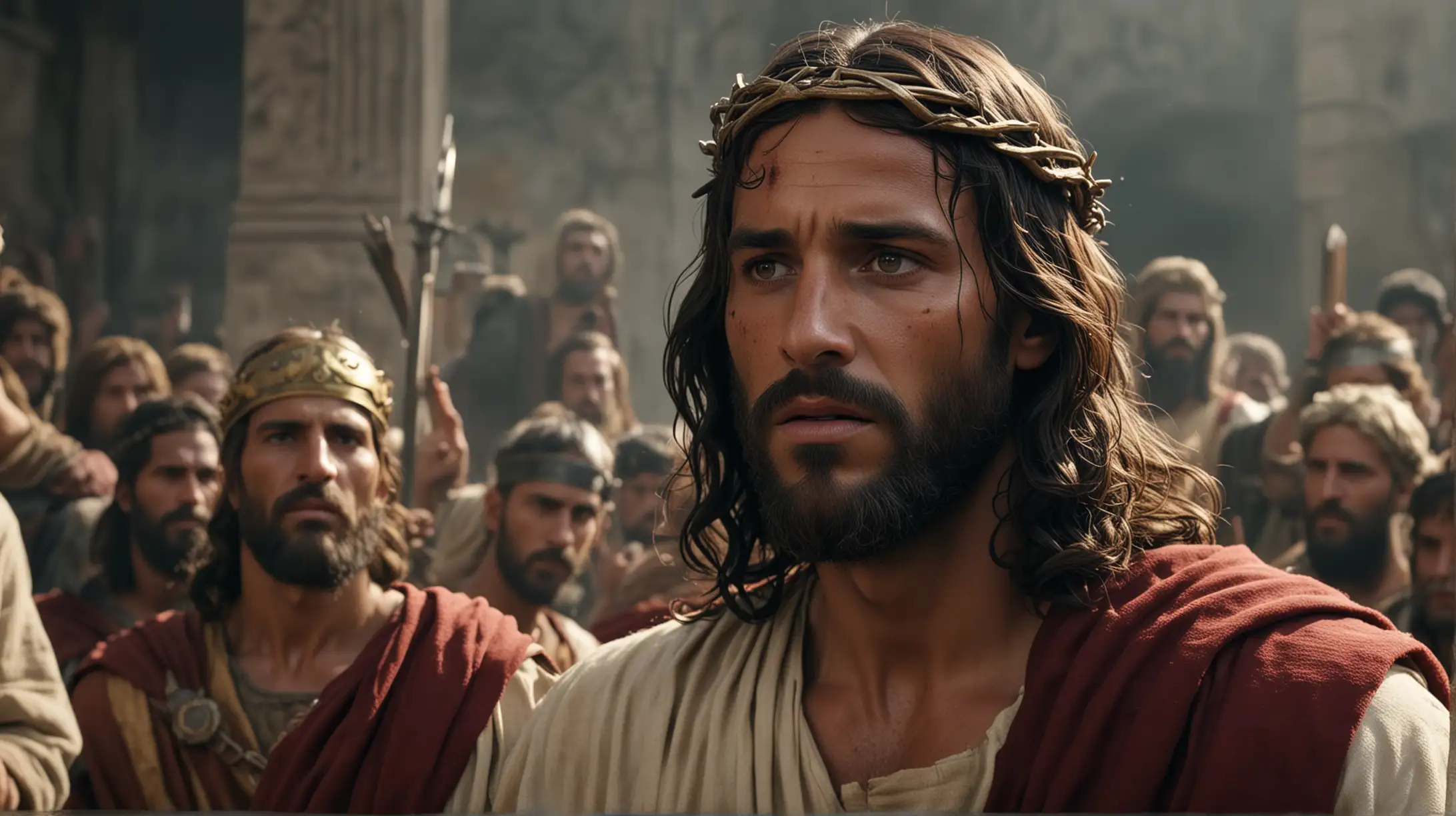 The Trial of Jesus A Subversive Stand Against Roman Authority in 8K UHD