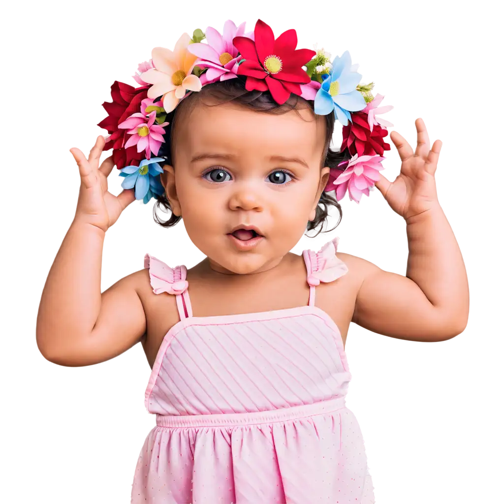 Adorable-Baby-Girl-with-Flower-Crown-Stunning-PNG-Image-for-Online-Content