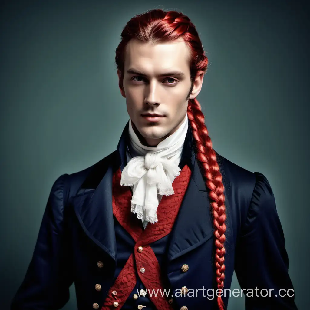 Elegant-Victorian-Aristocrat-with-Long-Red-Braid