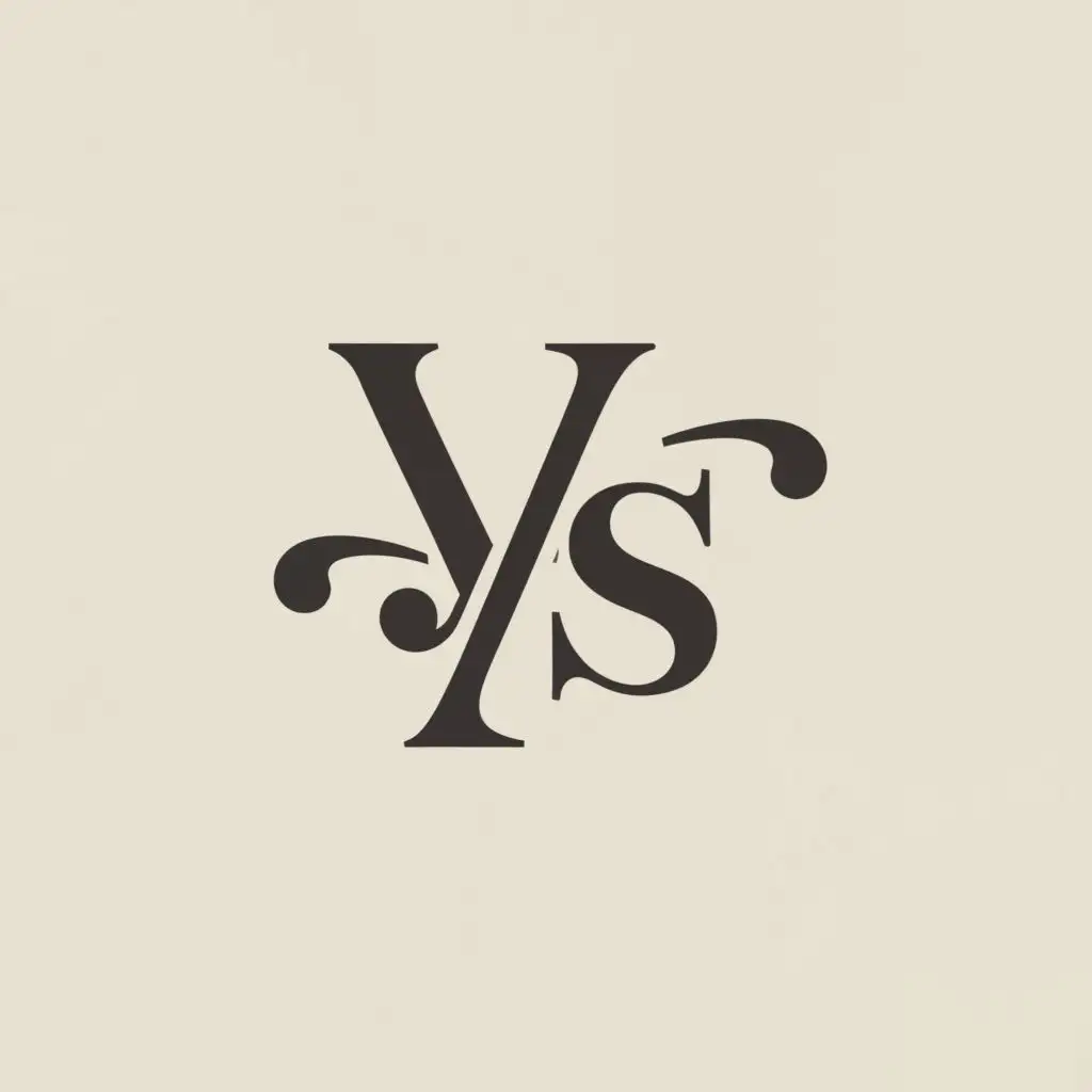 a logo design,with the text "YS", main symbol:no symbol,Moderate,clear background