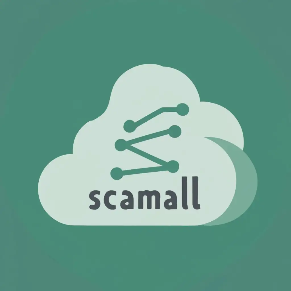 LOGO-Design-For-Scamall-Innovative-Cloud-with-Technology-Network-Inside